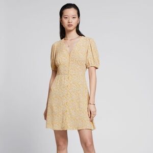 &other story Printed Buttoned Mini Dress